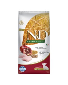 N&D Ancestral Dog Puppy Mini με Κοτόπουλο & Ρόδι 2.5kg