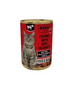 Rokus Γάτας με Βοδινό 410gr