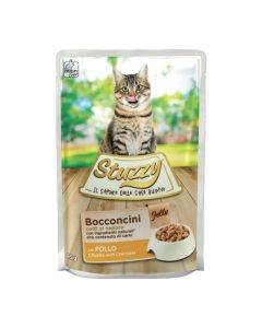 Stuzzy Cat Pouch Κοτόπουλο Κομματάκια σε Ζελέ 85gr