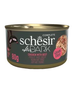 Schesir Cat After Dark Κομματάκια Κοτόπουλο & Βοδινό 80gr