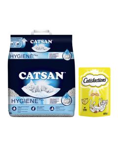 Catsan Άμμος Υγιεινής 9L + Δώρο Catisfactions με Τυρί 60gr
