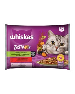 Whiskas Tasty Mix Multipack Επιλογές του Σεφ σε Σάλτσα 4x85gr