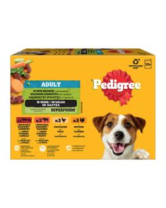 Pedigree Pouch με Μοσχάρι, Συκώτι & Κοτόπουλο σε Σάλτσα 12x100gr