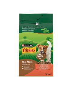 Friskies Dog Mini Menu Βοδινό & Λαχανικά 1.5kg