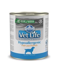 Vetlife Dog Hypoallergenic με Θαλασσινά & Γλυκοπατάτα 300gr