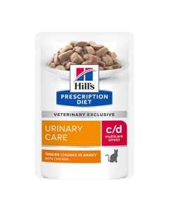 Hill's Prescription Diet Feline c/d Urinary Stress Urinary Care με Κοτόπουλο 85gr