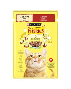 Friskies Cat Βοδινό σε Σάλτσα 85gr