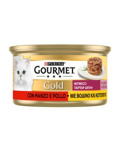 Gourmet Gold Ταρτάρ Βοδινό & Κοτόπουλο 85gr