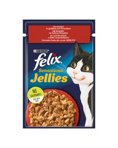Felix Sensations Jellies με Βοδινό & Ντομάτα 85gr