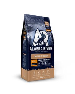 Alaska River Grain Free Adult Large Chicken & Turkey 12kg