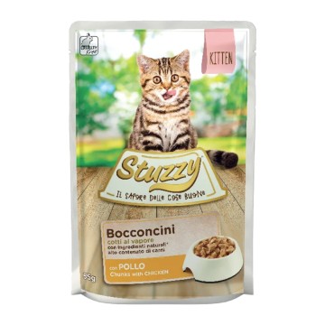 Stuzzy Kitten Pouch Κοτόπουλο Κομματάκια 85gr