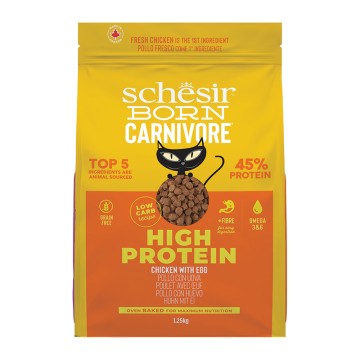 Schesir Cat Born Carnivore Κοτόπουλο & Αυγό 1.25kg