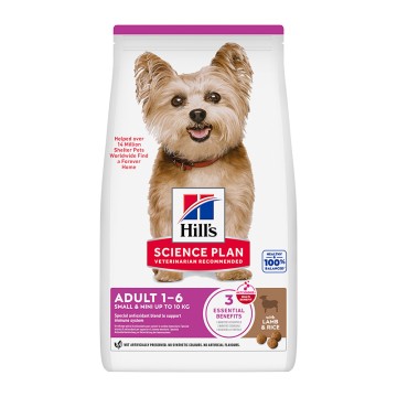 Hill's Science Plan Dog Adult Small & Mini με Αρνί & Ρύζι 1.5kg