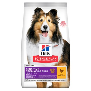 Hill's Science Plan Dog Sensitive Stomach & Skin Medium με Κοτόπουλο 14kg