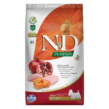 N&D Pumpkin Dog Adult Mini με Κοτόπουλο, Κολοκύθα & Ρόδι 2.5kg