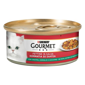 Gourmet Πάπια, Κουνέλι & Κολοκυθάκια σε Σάλτσα  195gr