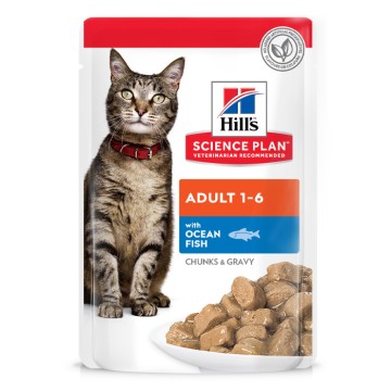 Hill's Science Plan Cat Adult με Ψάρια Ωκεανού 85gr