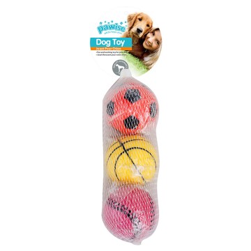 Pawise Παιχνίδι Σκύλου Sponge Ball 6.3cm 3τμχ