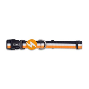 Dashi Περιλαίμιο Σκύλου Stripes Orange & Black L 46-72cm