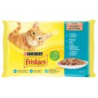 Friskies Cat Πολυσυσκευασία Θαλασσινά σε Σάλτσα 4x85gr
