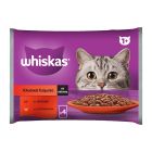 Whiskas Multipack με Επιλεγμένο Κρέας σε Ζελέ 4x85gr