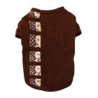 Pet Μπλούζα Σκύλου με Δαντέλα Καφέ Μ 30cm