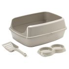 Moderna Starterkit Με Μπολ, Φτυαράκι Γκρι & Τουαλέτα 50x38x10.8cm