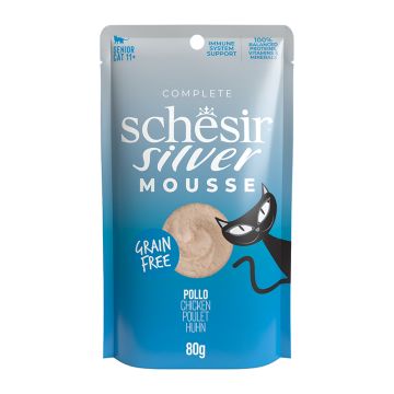 Schesir Cat Silver Μους Κοτόπουλο & Κολοκύθα 80gr