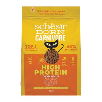 Schesir Cat Born Carnivore Κοτόπουλο & Αυγό 1.25kg