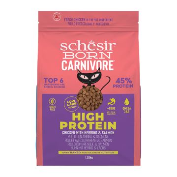 Schesir Cat Born Carnivore Κοτόπουλο & Ρέγγα 1.25kg
