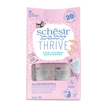 Schesir Cat Baby Thrive Pouch Κοτόπουλο & Συκώτι 160gr