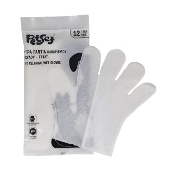 Petset Υγρά Γάντια Καθαρισμού 12τμχ