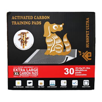 Hushpet Πάνες Δαπέδου με Ενεργό Άνθρακα 60x80cm 30τμχ 