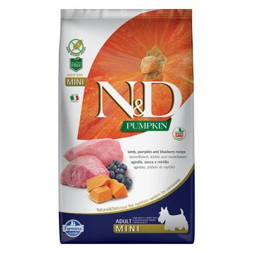 N&D Pumpkin Dog Adult Mini με Αρνί, Κολοκύθα & Μύρτιλο 2.5kg