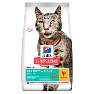 Hill's Science Plan Cat Adult Perfect Weight με Κοτόπουλο 2.5kg