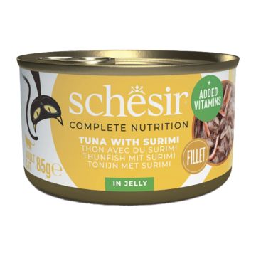 Schesir Cat Τόνος & Σουρίμι σε Ζελέ 85gr