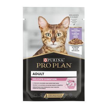 Purina Pro Plan Cat Delicate Digestion Γαλοπούλα σε Σάλτσα 85gr