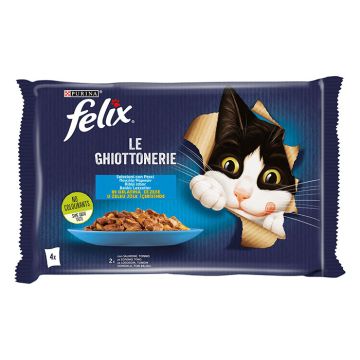 Felix Agail Σολομός & Τόνος σε Ζελέ 4x85gr