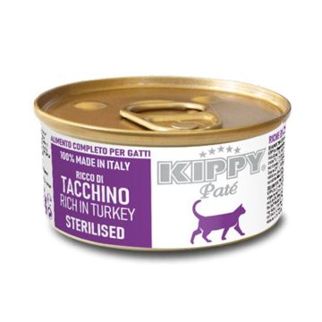 Kippy Cat Πατέ Sterilised με Γαλοπούλα 85gr