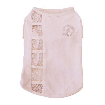 Pet Μπλούζα Σκύλου με Δαντέλα Λευκό M 30cm