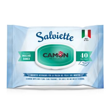 Camon Υγρά Μαντηλάκια με Άρωμα White Musk 40τμχ