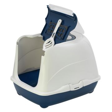 Moderna Flip Cat Jumbo Κλειστή Τουαλέτα Γάτας Μπλε 57.6x43.9x41cm