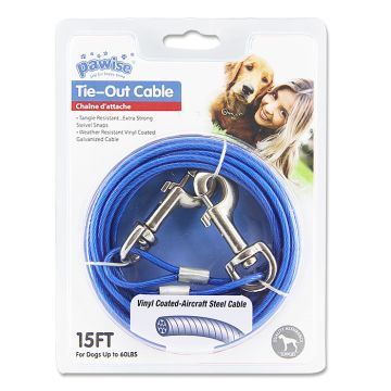 Pawise Συρματόσχοινο Πλαστικό Μπλε 4.5m