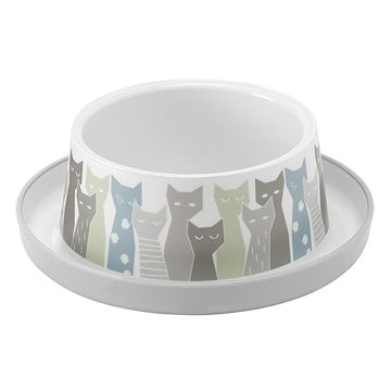 Moderna Μπολ Trendy Dinner Cat Maasai Γκρι Άσπρο 350ml