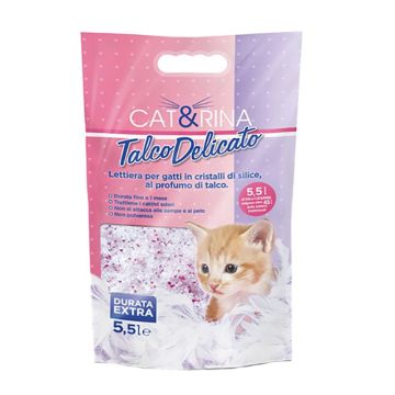 Cat & Rina Longlife Άμμος Σιλικόνης με Άρωμα Talc 5.5L